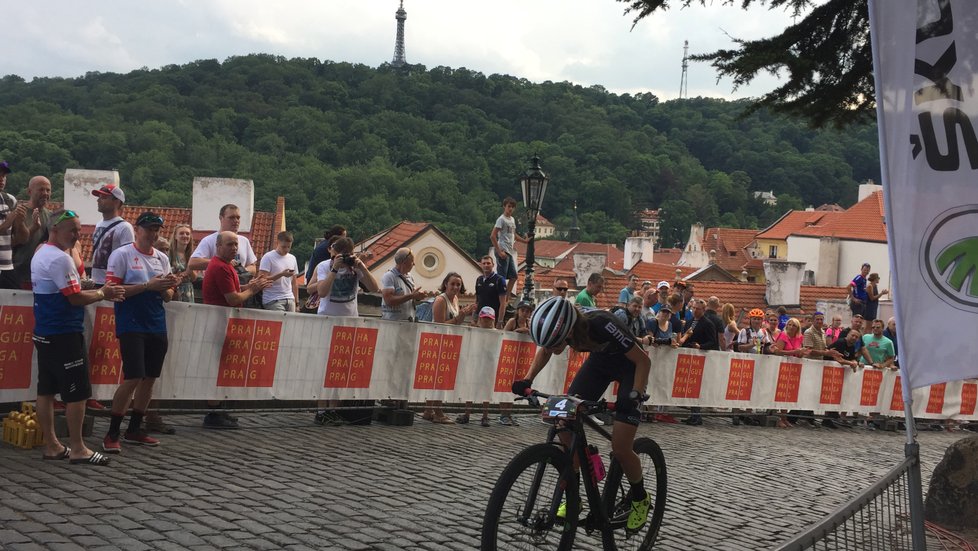 Průběh cyklistických závodů Pražské schody 2018