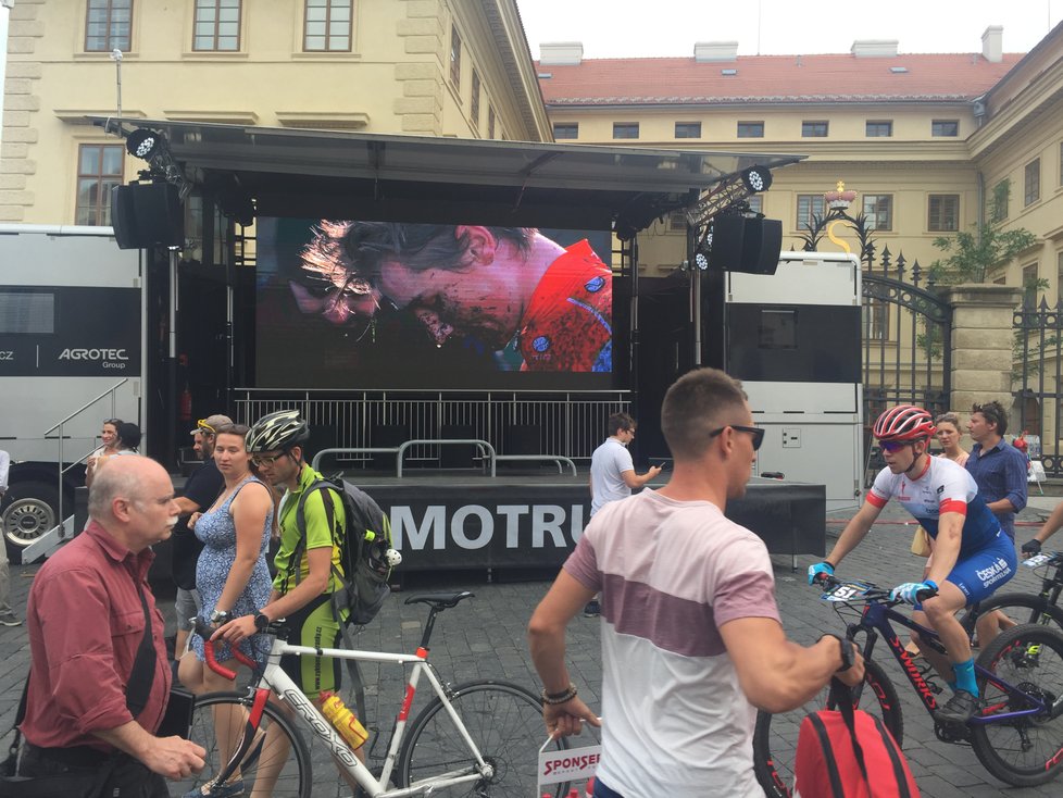 Průběh cyklistických závodů Pražské schody 2018