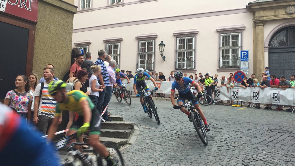 Průběh cyklistických závodů Pražské schody 2018