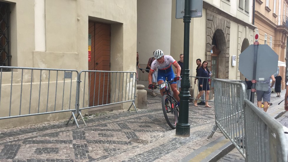 Průběh cyklistických závodů Pražské schody 2018