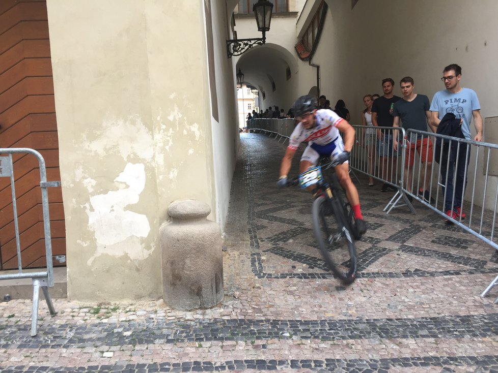 Průběh cyklistických závodů Pražské schody 2018