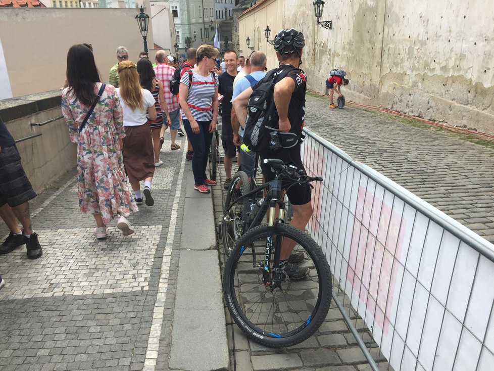 Průběh cyklistických závodů Pražské schody 2018