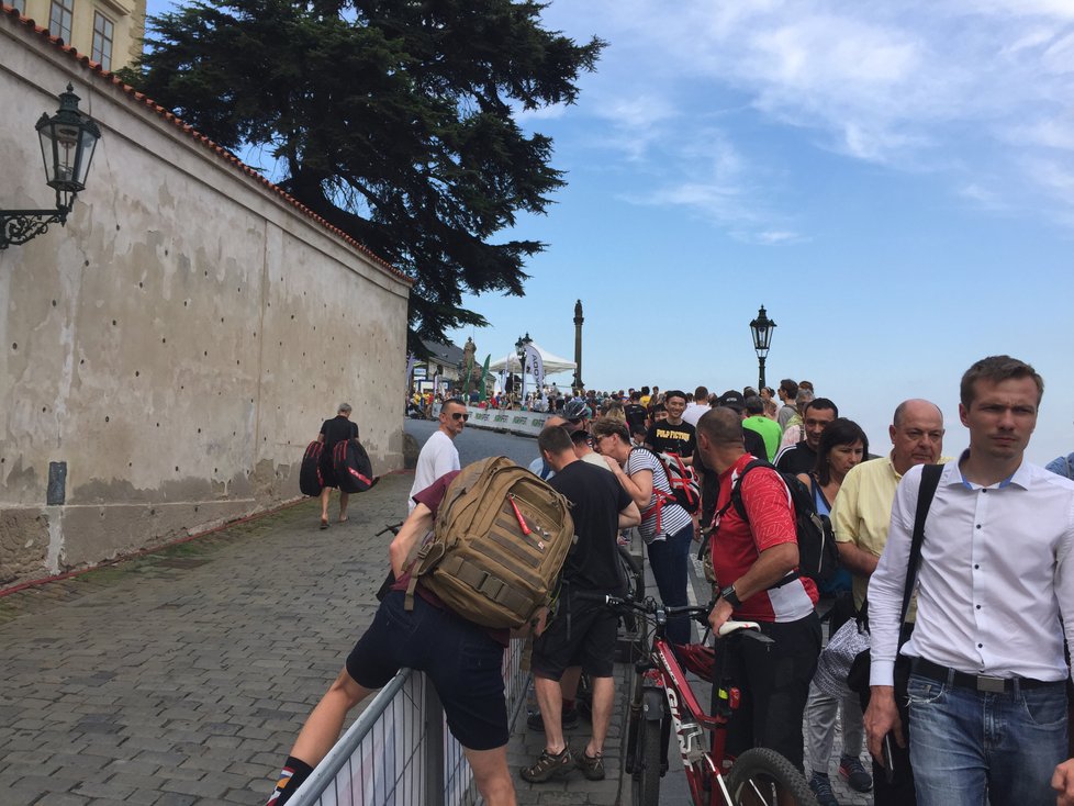 Průběh cyklistických závodů Pražské schody 2018