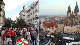 V centru Prahy zuří boj o turisty.