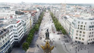 Stavba kolejí na Václavském náměstí začne v červnu. Tramvaje vyjedou za tři roky