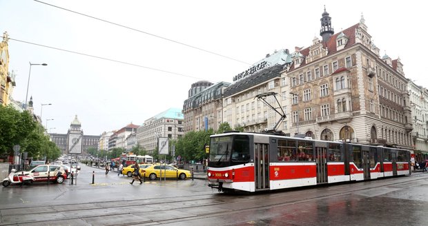 Tramvaje na Václavském náměstí