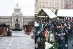 Společnost Taiko zrušila letošní vánoční trhy na Václavském náměstí. Některé stánky byly ještě ve středu 2. prosince otevřené.