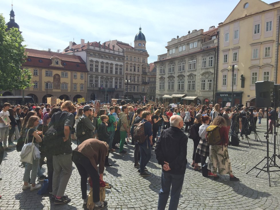 Demonstrace kvůli klimatu v Praze (archivní foto)