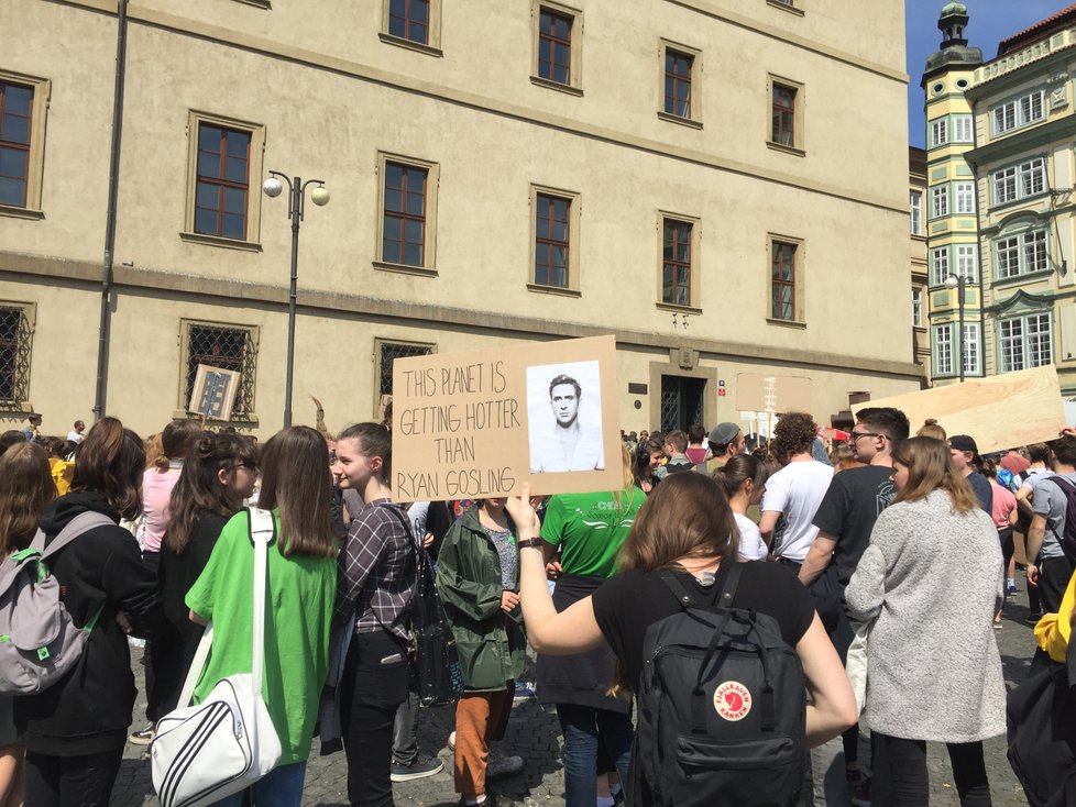 Demonstrace kvůli klimatu v Praze (archivní foto)