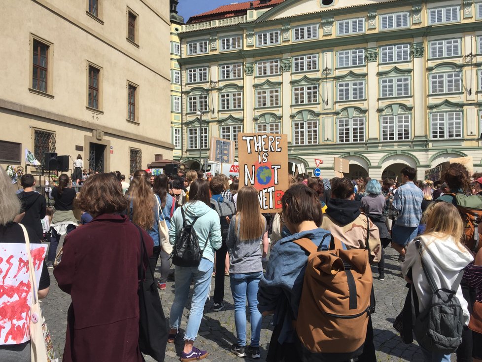 Demonstrace kvůli klimatu v Praze (archivní foto)