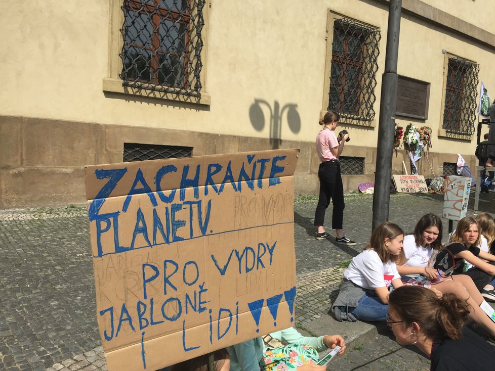 Demonstrace kvůli klimatu v Praze (archivní foto)