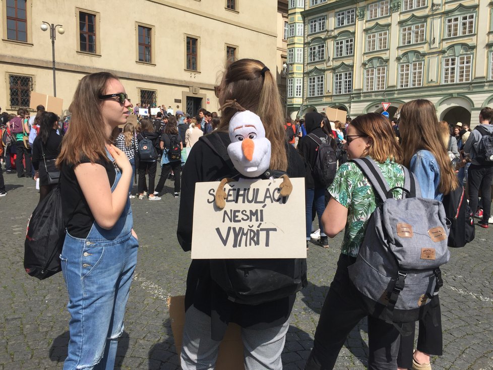 Demonstrace kvůli klimatu v Praze (archivní foto)