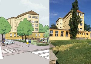 U ZŠ Jeseniova se promění park. Architekti představili první pracovní návrh.