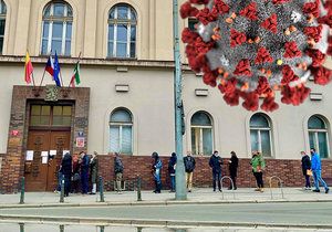 Před Úřadem MČ Prahy 3 stáli lidé v dlouhé frontě. Mohlo za to vládní nařízení kvůli koronaviru. Radnice našla výjimku a otevírací dobu změnila.