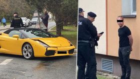 Prahou se řítil opilý řidič luxusního lamborghini. Srazil dva chodce a naboural několik aut.