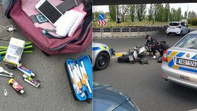 Pražští policisté zadrželi zdrogovaného motorkáře, který před nimi nebezpečně ujížděl.