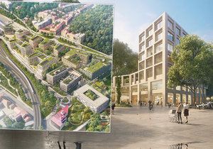 Developer představil plány s jihem nové čtvrti Smíchov City.