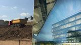 „Sci-fi lodě“ v Dejvicích? U Bořislavky rostou čtyři skleněné budovy, budou v nich kanceláře i obchody