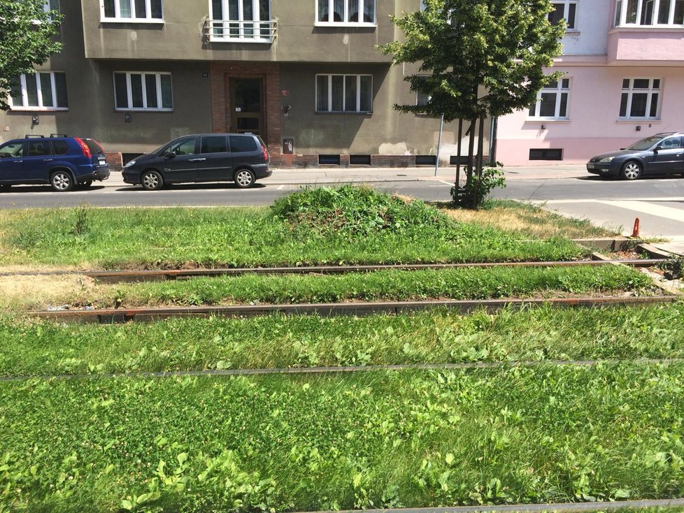 Křížek z hroudy zmizel, ale hromada zůstává. Podle mluvčí pražského Dopravního podniku bude zlikvidovaná ve čtvrtek.