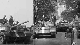 Dosud nezveřejněné záběry tanků ze srpna 1968.