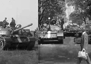 Dosud nezveřejněné záběry tanků ze srpna 1968.