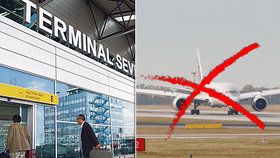 Pražské letiště postupně omezuje svůj provoz. Od pondělí bude platit zákaz cestování z a do Česka.