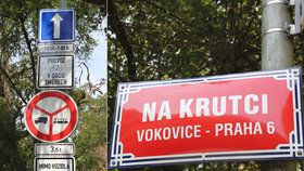V ulici Na Krutci je nové, bizarní dopravní značení.