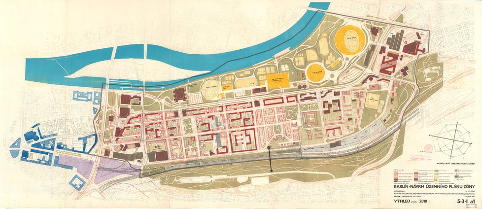 1983: Karlín, územní plán zóny, Výstavba hlavního města Prahy