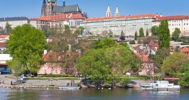 Pohled na Pražský hrad.