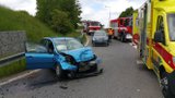 Na Pražském okruhu bourala dvě auta. Nehoda zablokovala sjezd na Ořech