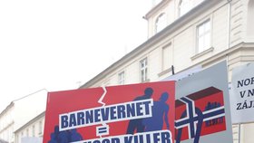 Pražský protest proti norské sociálce Barnevernet (16. 1. 2016)