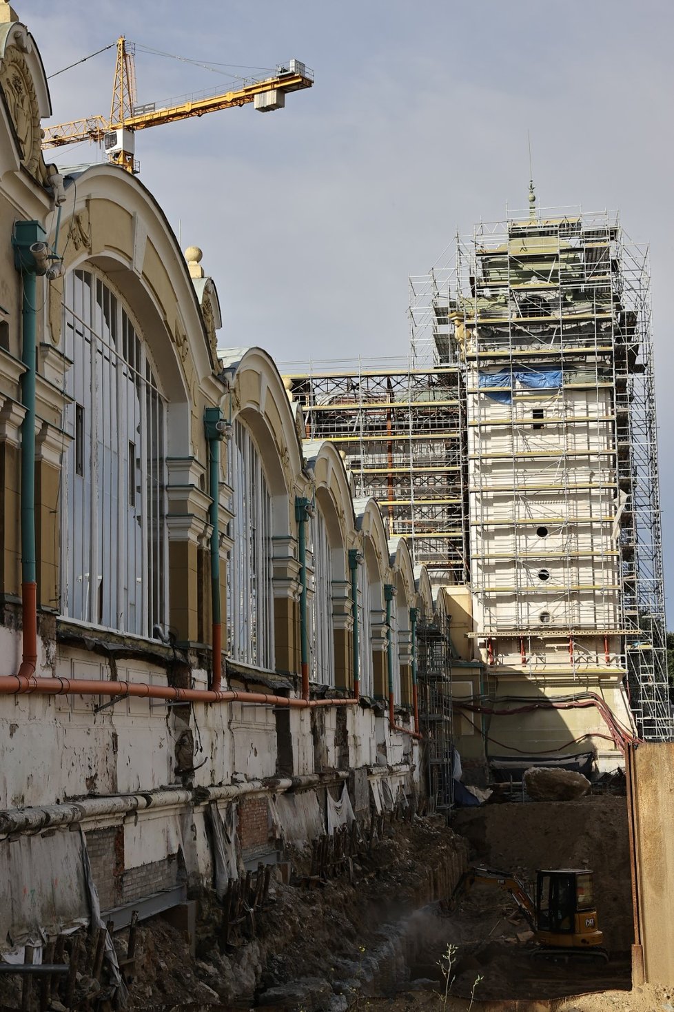 Rekonstrukce Průmyslového paláce, Praha, 4. srpna 2023.
