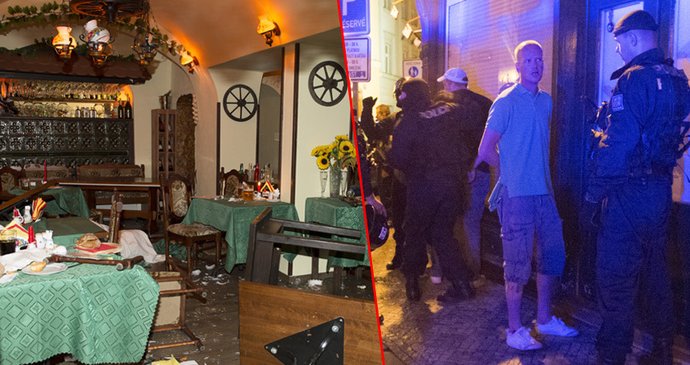 Útočníci rozmlátili restauraci v centru Prahy.