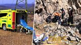 Obrovské neštěstí v Řevnicích: Muž se zřítil z 20metrové skály! Zlomil si pánev