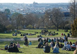 Riegrovy sady před rekonstrukcí.