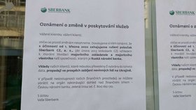 Pobočka Sberbank v Lazarské ulici (28. února)