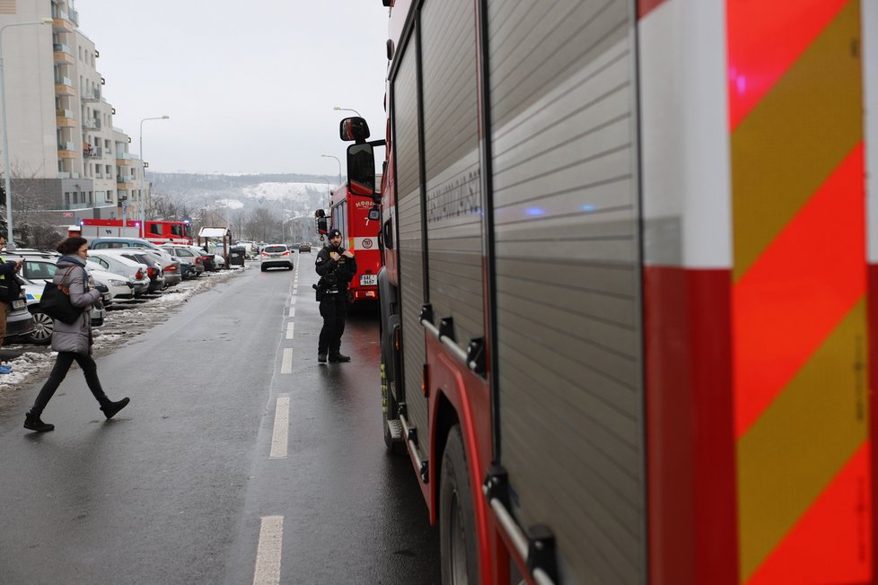 Únik sirovodíku na Barrandově. (23. ledna 2023)