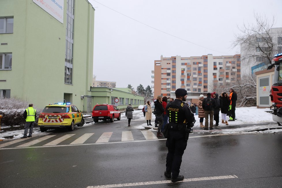 Únik sirovodíku na Barrandově. (23. ledna 2023)