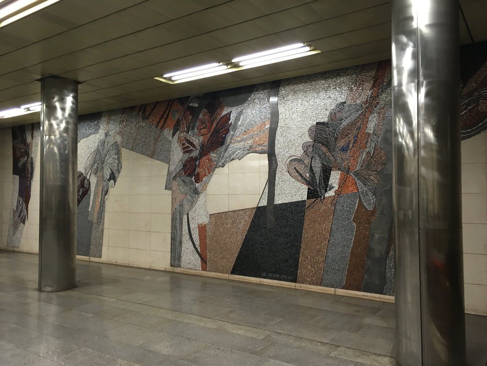 Stanice metra Skalka. (2017)