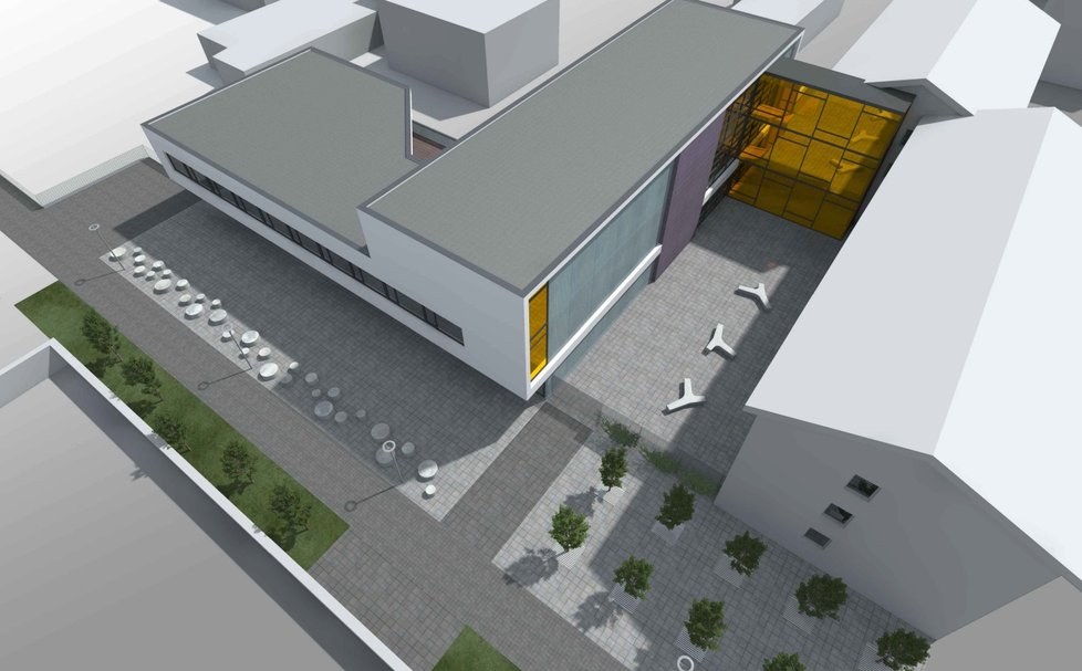 Takto bude vypadat nová budova školy v Čakovicích.