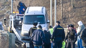 Ukradený Citroën Berlingo, který použil Hlinovský jako zbraň, když najížděl na policistu