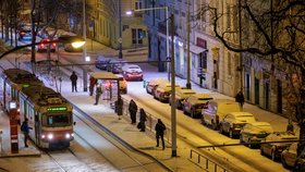 Sníh v Praze, 26. listopadu 2025