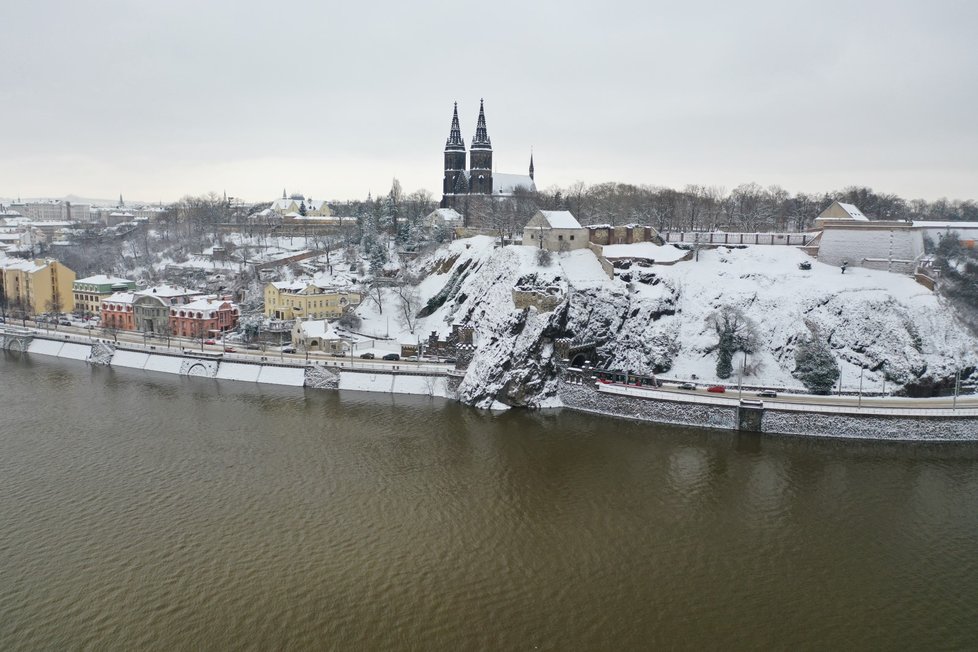 Sníh v Praze, 8. února 2021.