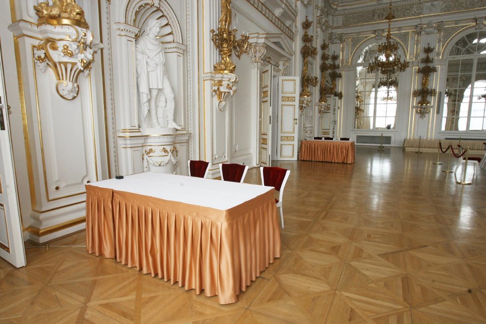 Španělský sál na Pražském hradě.