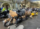 Highway to Hrad, spanilá jízda motorkářů při příležitosti inaugurace Petra Pavla. (9. března 2023)