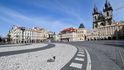 Historické centrum Prahy 16. března 2020