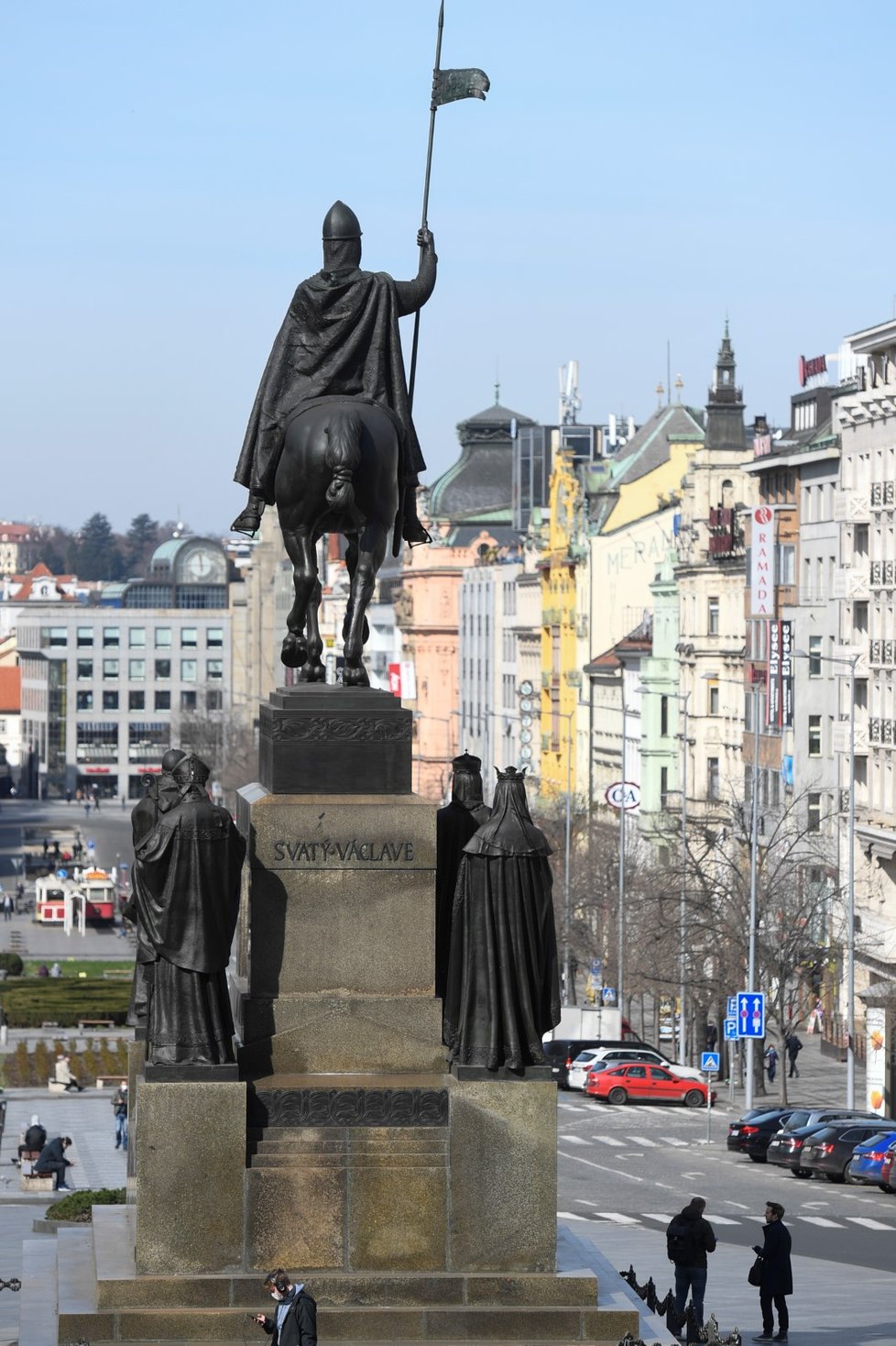 Historické centrum Prahy 16. března 2020