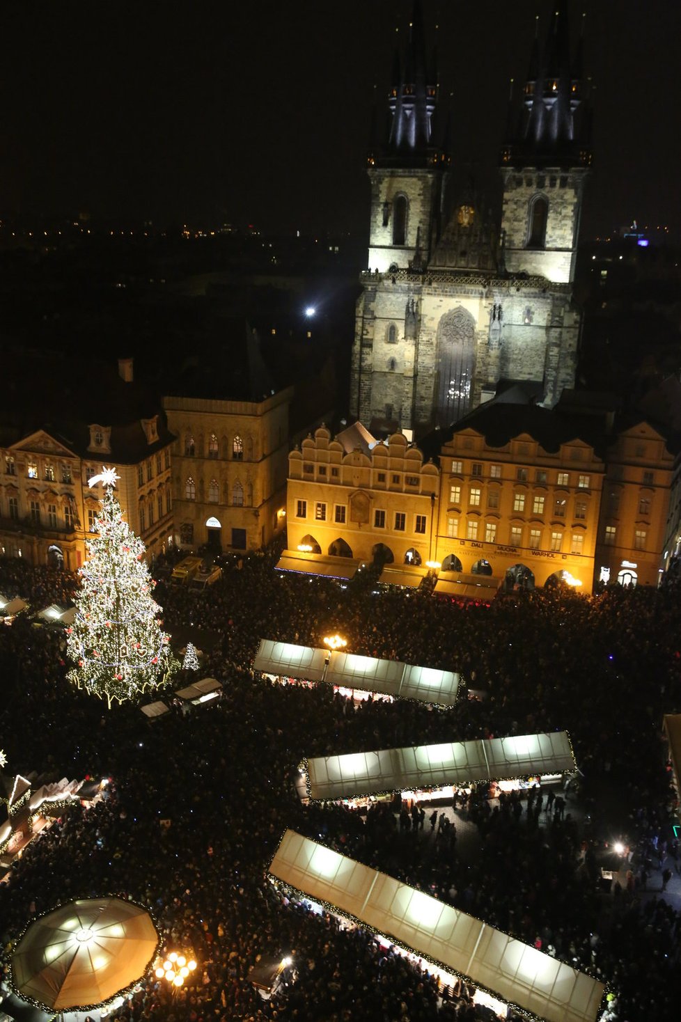 Rozsvícení vánočního stromu na Staroměstském náměstí v Praze – 2016