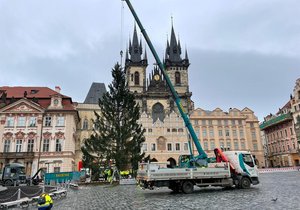 Staroměstské náměstí, 10. ledna 2022.