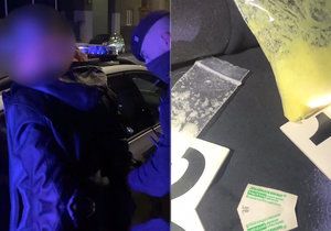 Policisté na Štědrý den u muže v autě našli přes 20 gramů pervitinu.